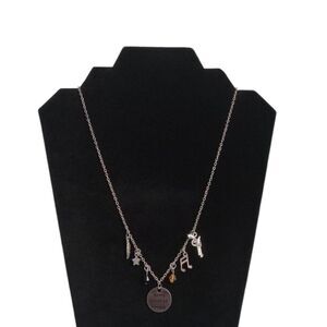 Hamilton Silver Toned Young Scrappy and Happy Musical Charms Pendant Necklace